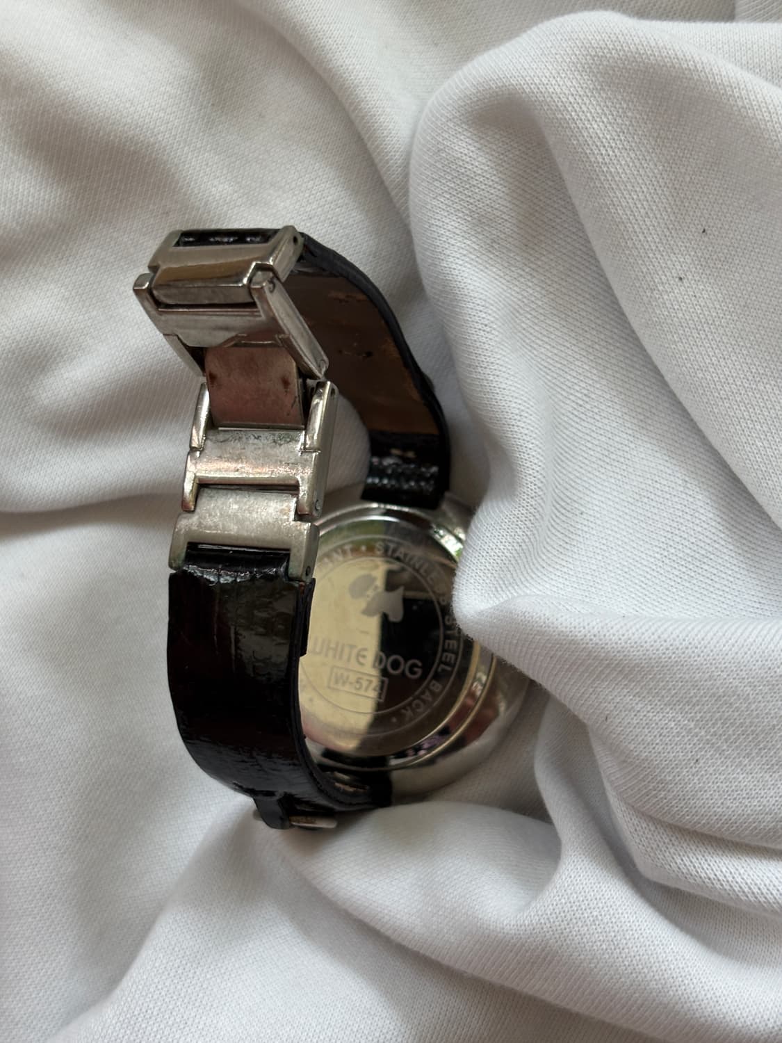 vintage white dog leather band watch 상품이미지6