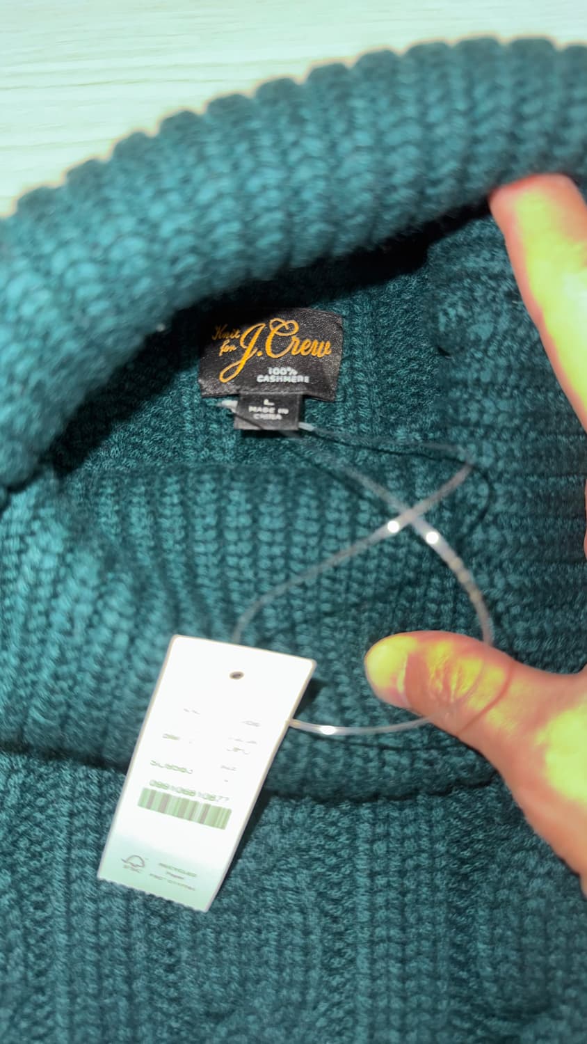 캐시미어100% 케이브니트 상품이미지3