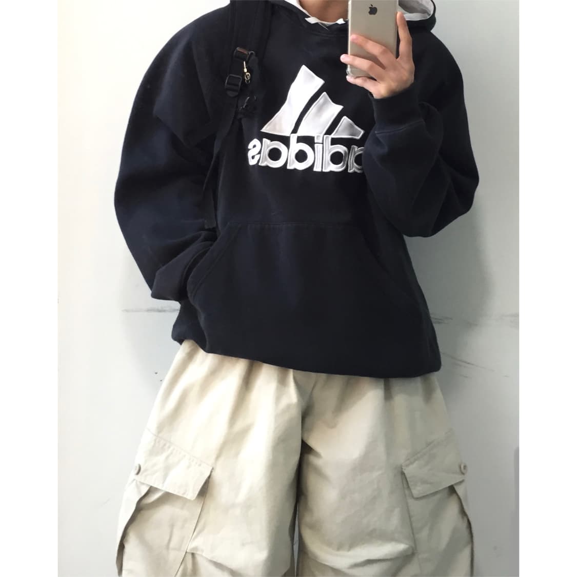 Adidas 아디다스 빅로고 오버핏 후드티 상품이미지2