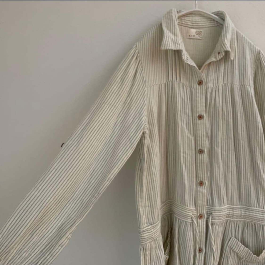 빈티지 arrow 스트라이프 셔츠원피스 상품이미지3