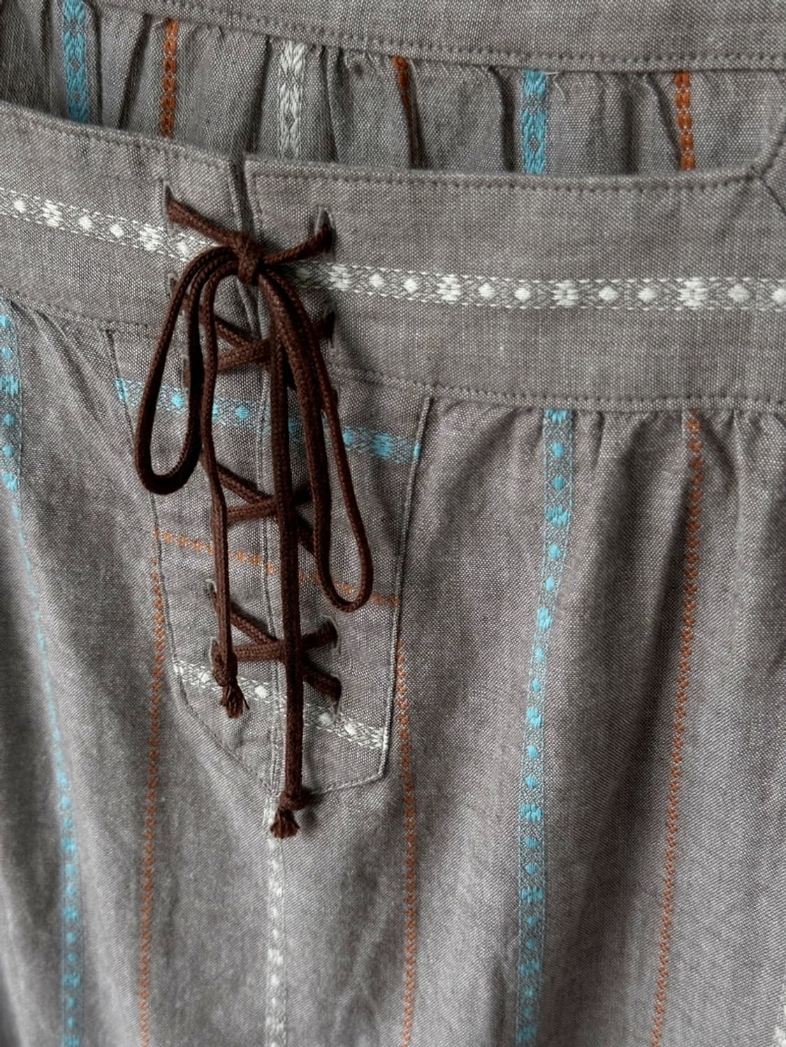 Square neck jacquard fabric string P/O 상품이미지4