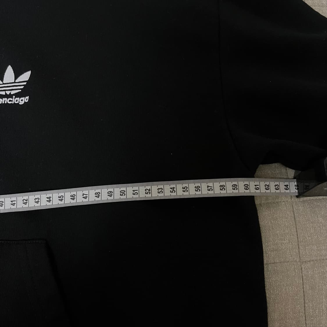 [XXS] 발렌시아가 아디다스 스몰핏 후드집업 블랙 상품이미지7