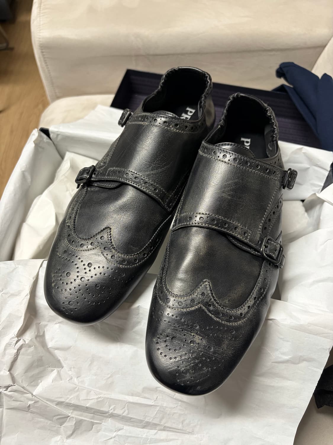 [8.5] 프라다 몽크 스트랩 로퍼 상품이미지4