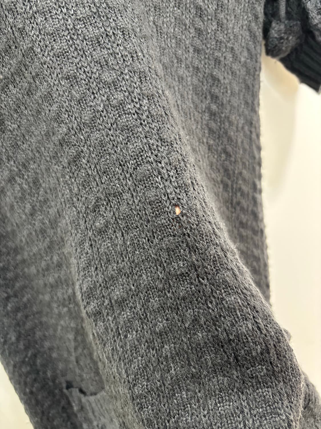 Olive des olive 차콜 퍼 후드 니트 원피스 상품이미지9