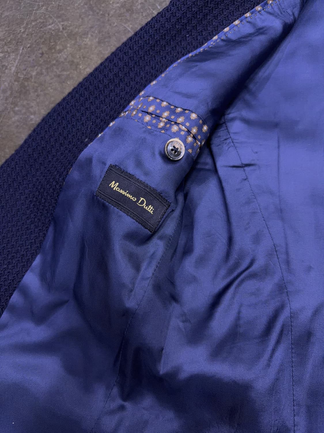 마시모두띠 와플 패턴 엑스트라 파인 울 스포츠자켓 네이비 48 상품이미지9