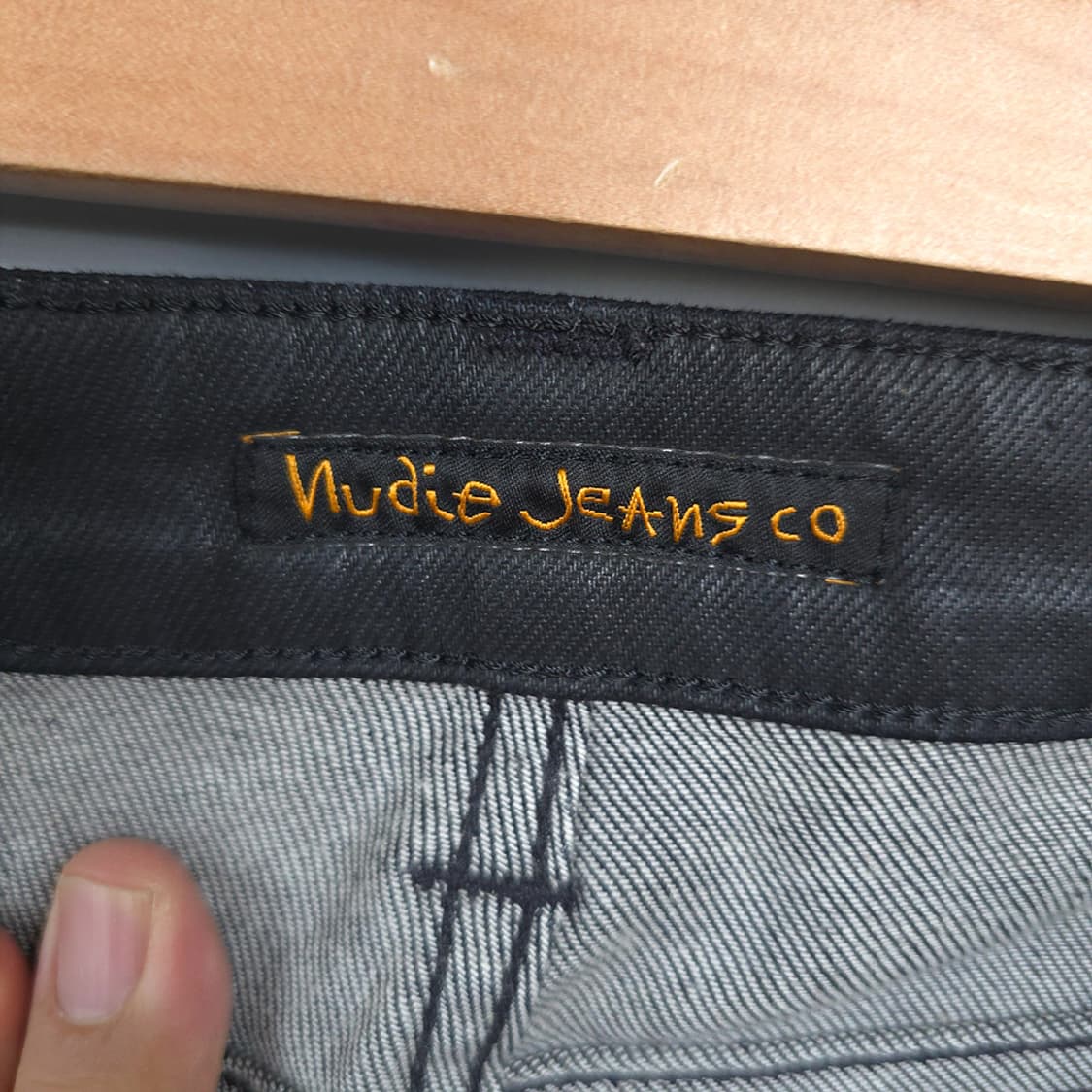누디진 Nudie Jeans 스크니 블랙 코팅 데님팬츠 33 상품이미지7