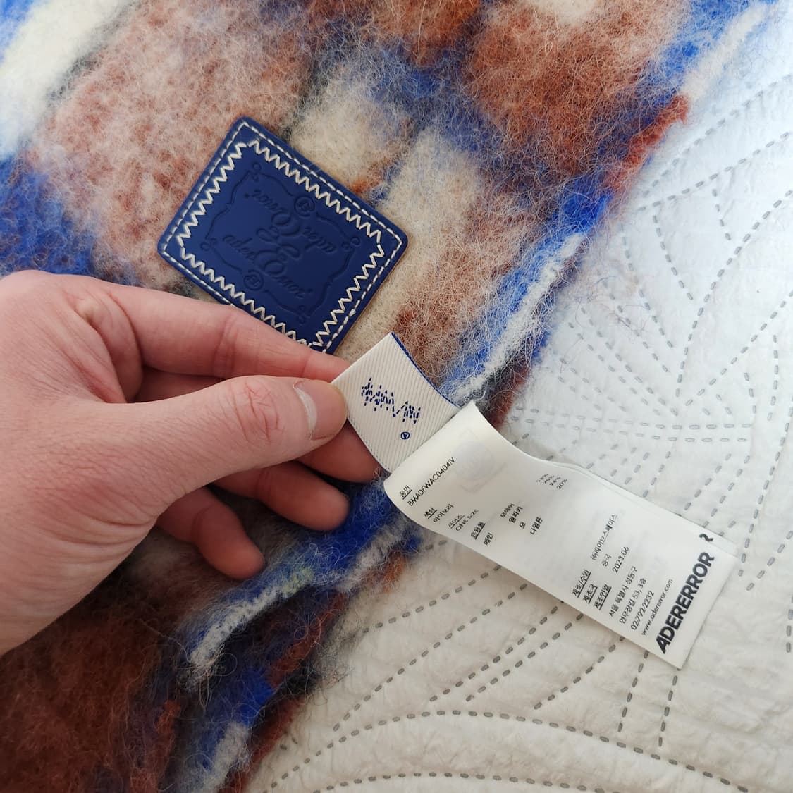 아더에러 머플러 Cland plaid muffler 목도리 니트 울 상품이미지6