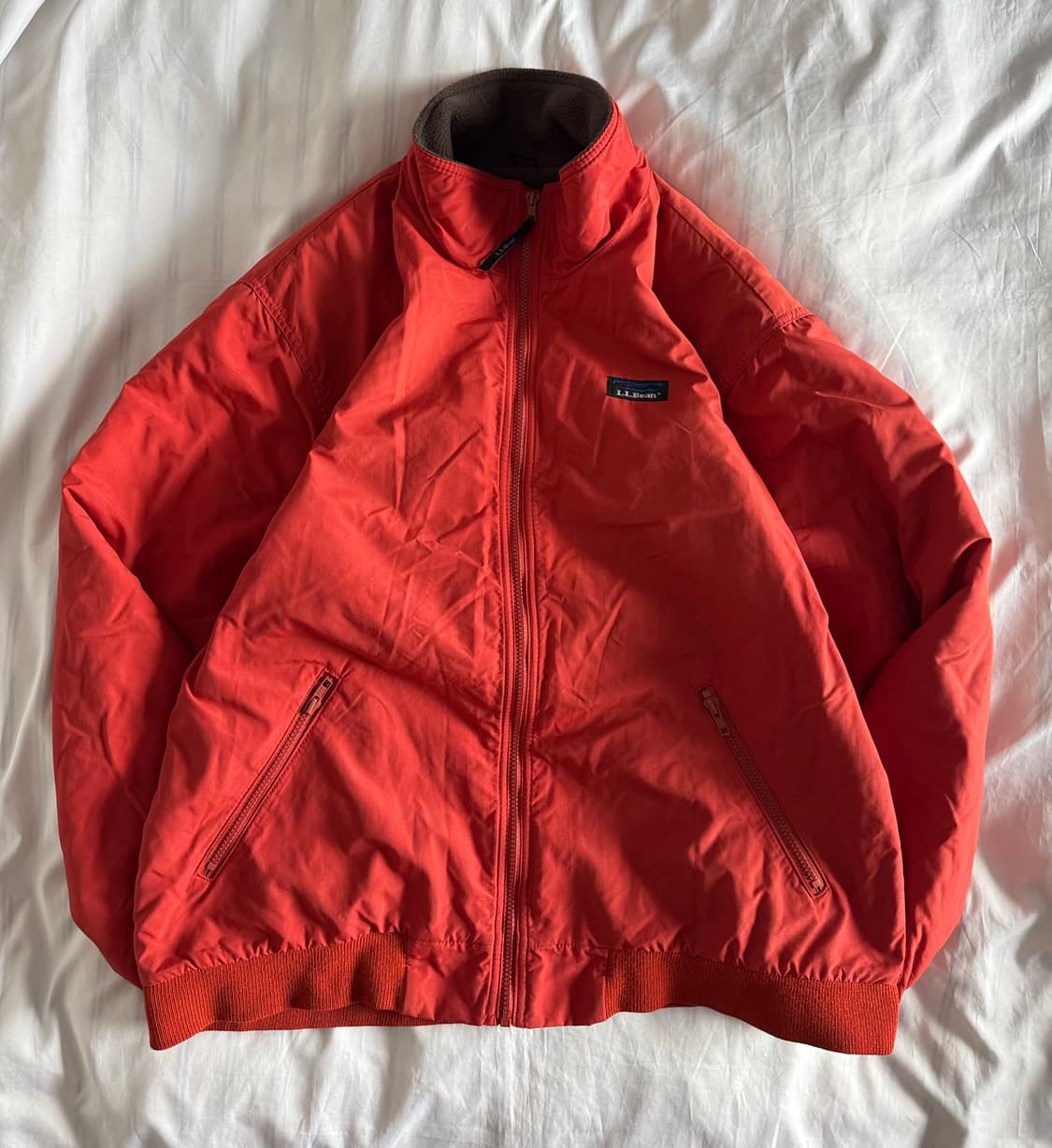 [XL] 90s 엘엘빈 ll bean 웜업 자켓 오렌지 상품이미지1