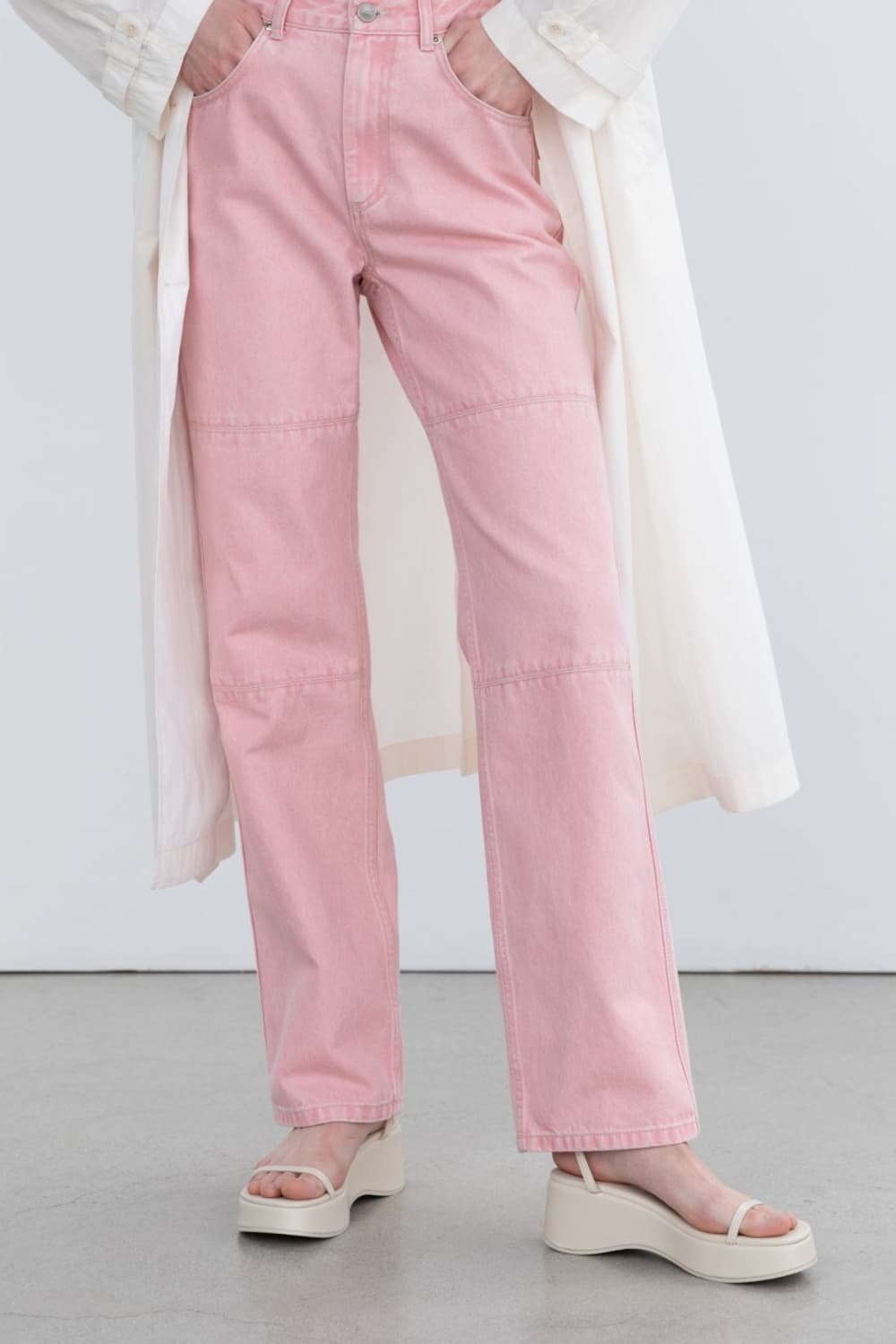 인사일런스우먼 핑크 데님 팬츠 상품이미지4