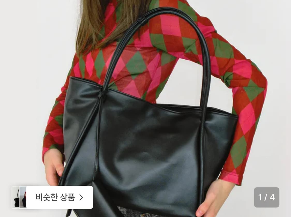 여밈 medium dapper bag 블랙 상품이미지1