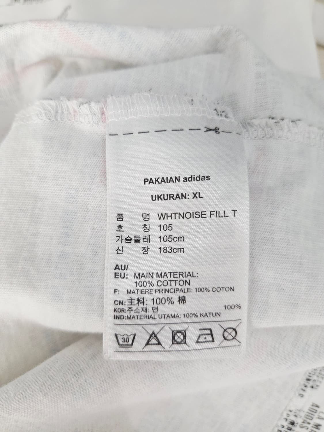 아디다스 오리지널 WHTNOISE FILL 반팔티 상품이미지8
