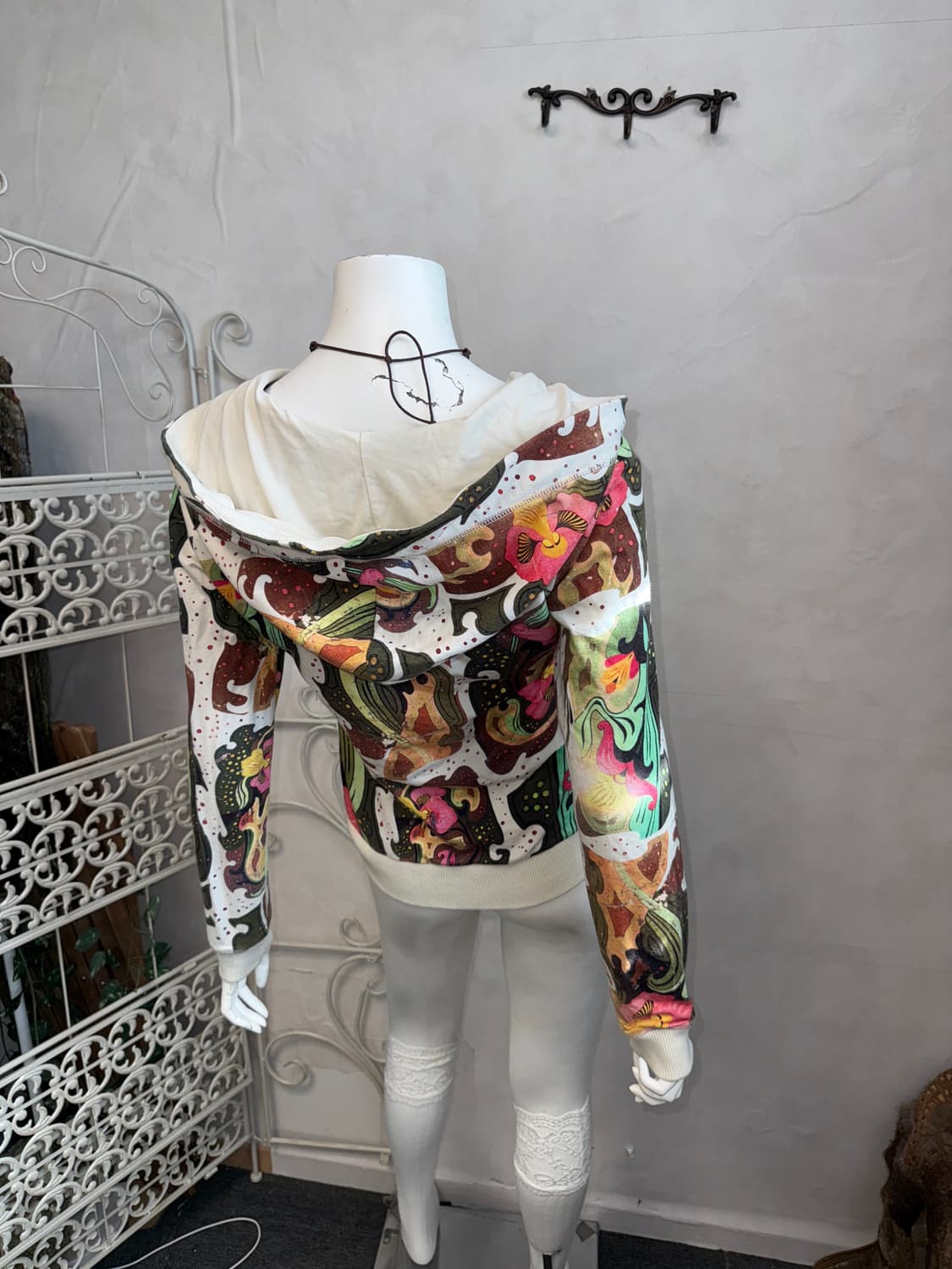 Oilily oriental geometric flower 후드집업 상품이미지6