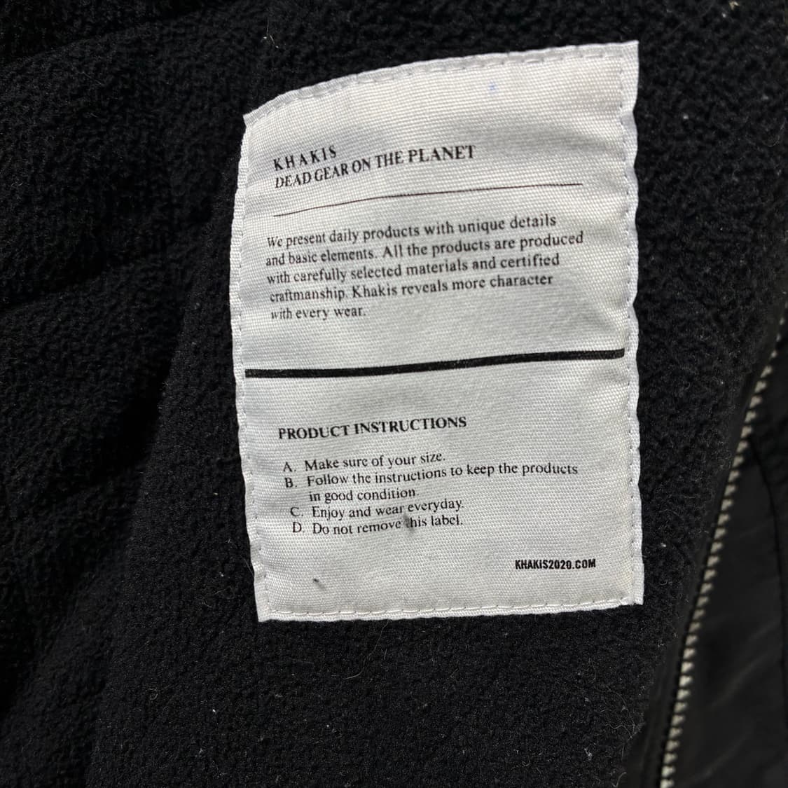 (Khakis) 카키스 윈드브레이크 블랙 페티드 자켓 상품이미지7