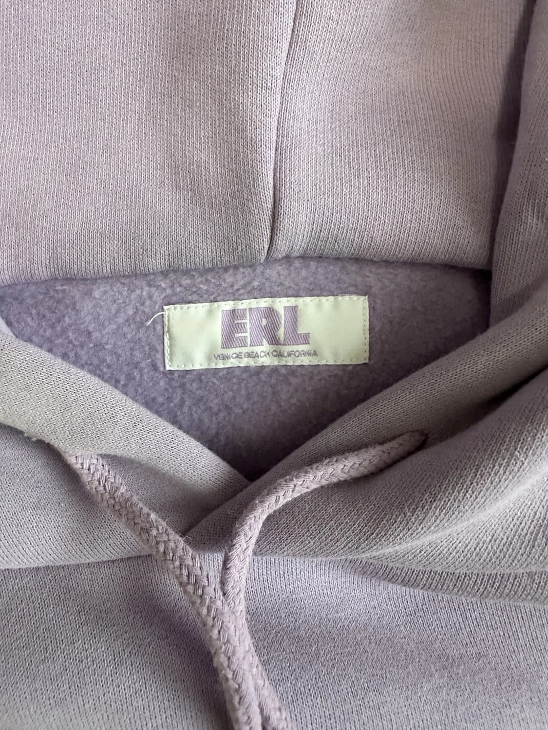 ERL 이알엘 웨이브 후드 니트 퍼플 핑크 상품이미지3