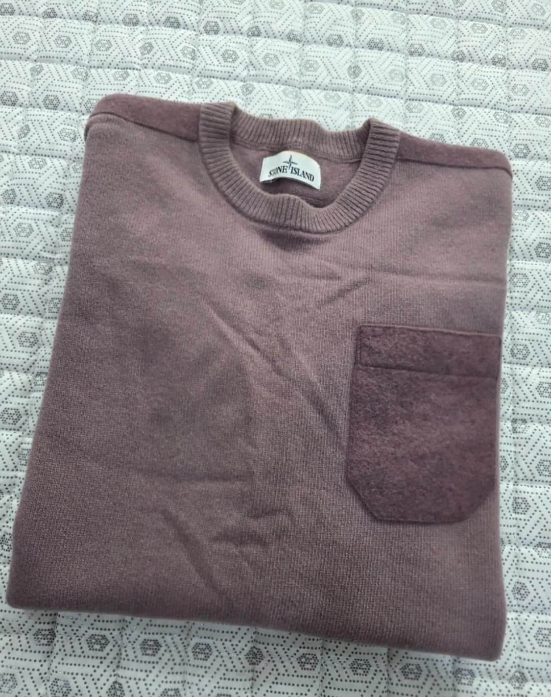 스톤아일랜드 울 혼방 가슴포켓 맨투맨 XL 상품이미지3