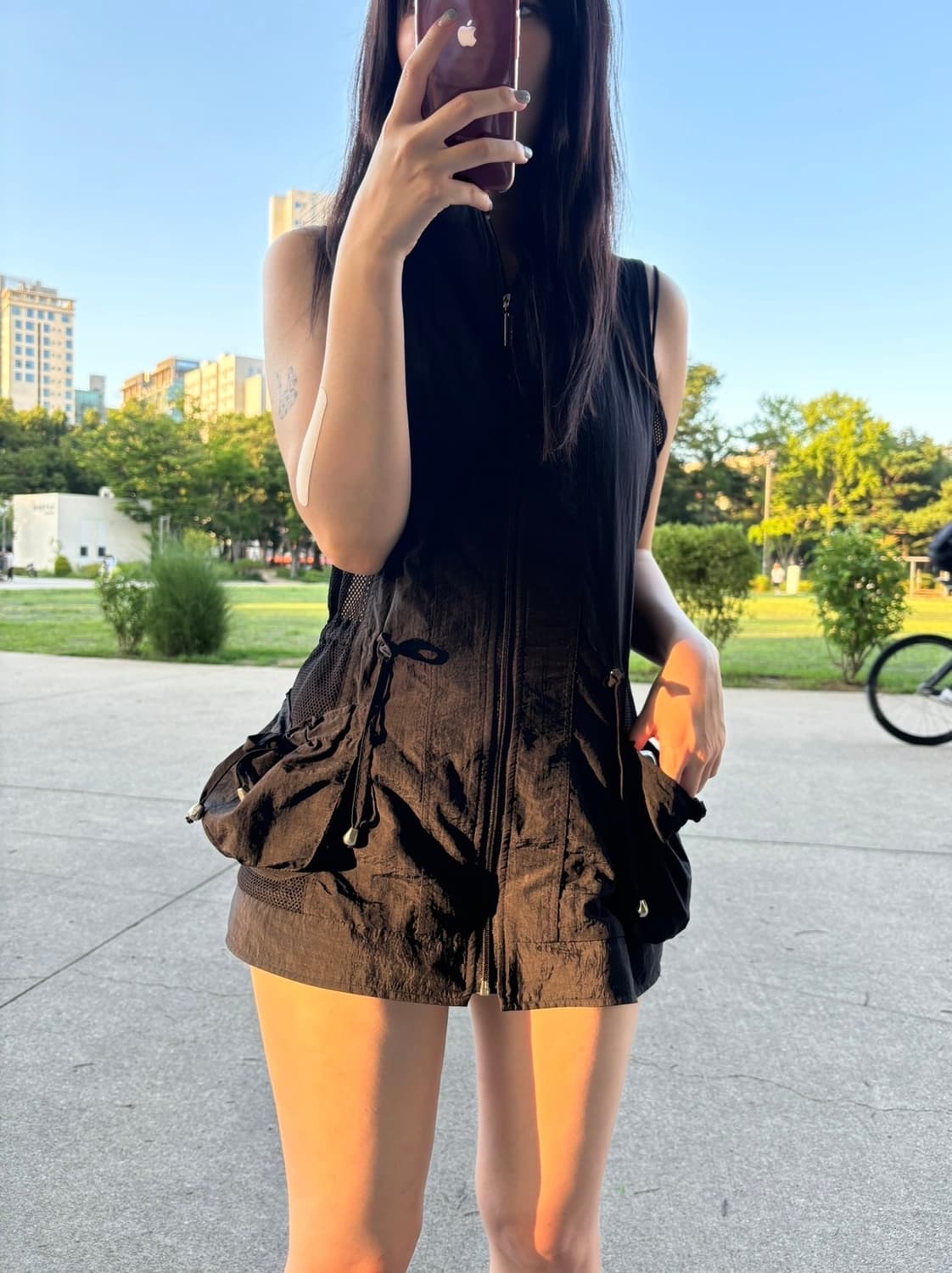 빈티지 펌킨 조끼 원피스 상품이미지1