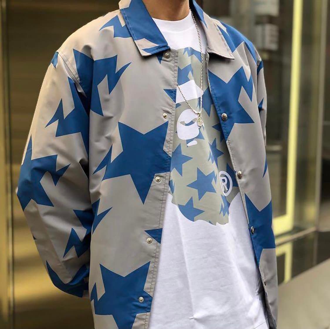 A BATHING APE STA Pattern Coach Jacket 상품이미지2