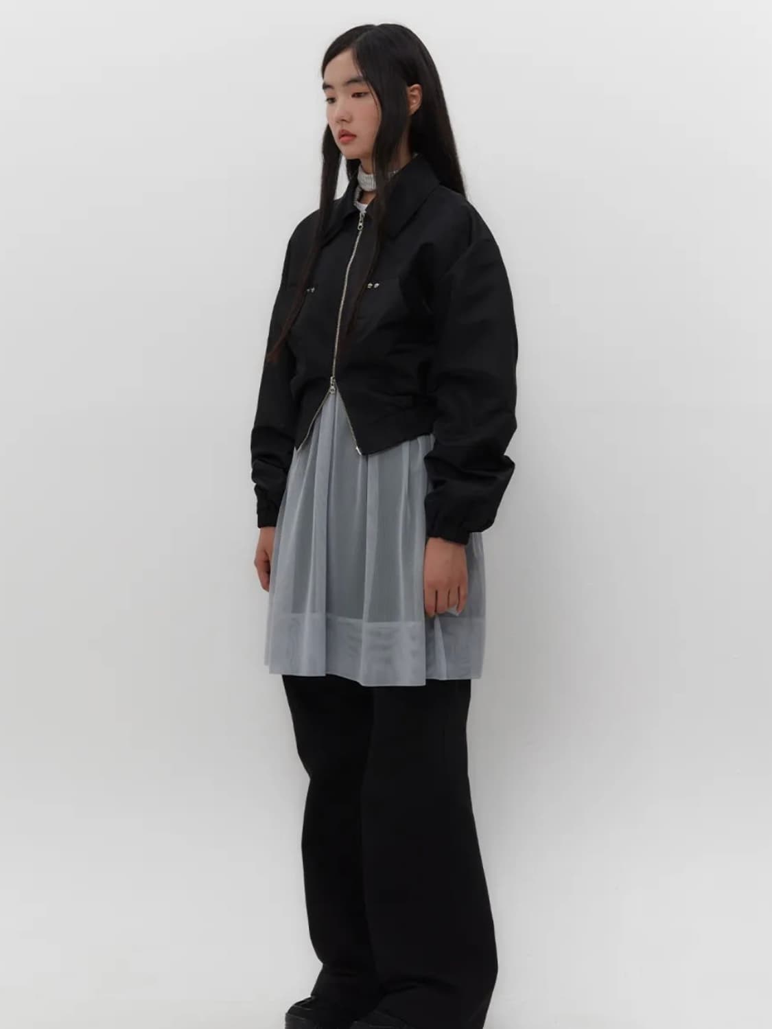 뚜오미오 러플 봄버 자켓 상품이미지2