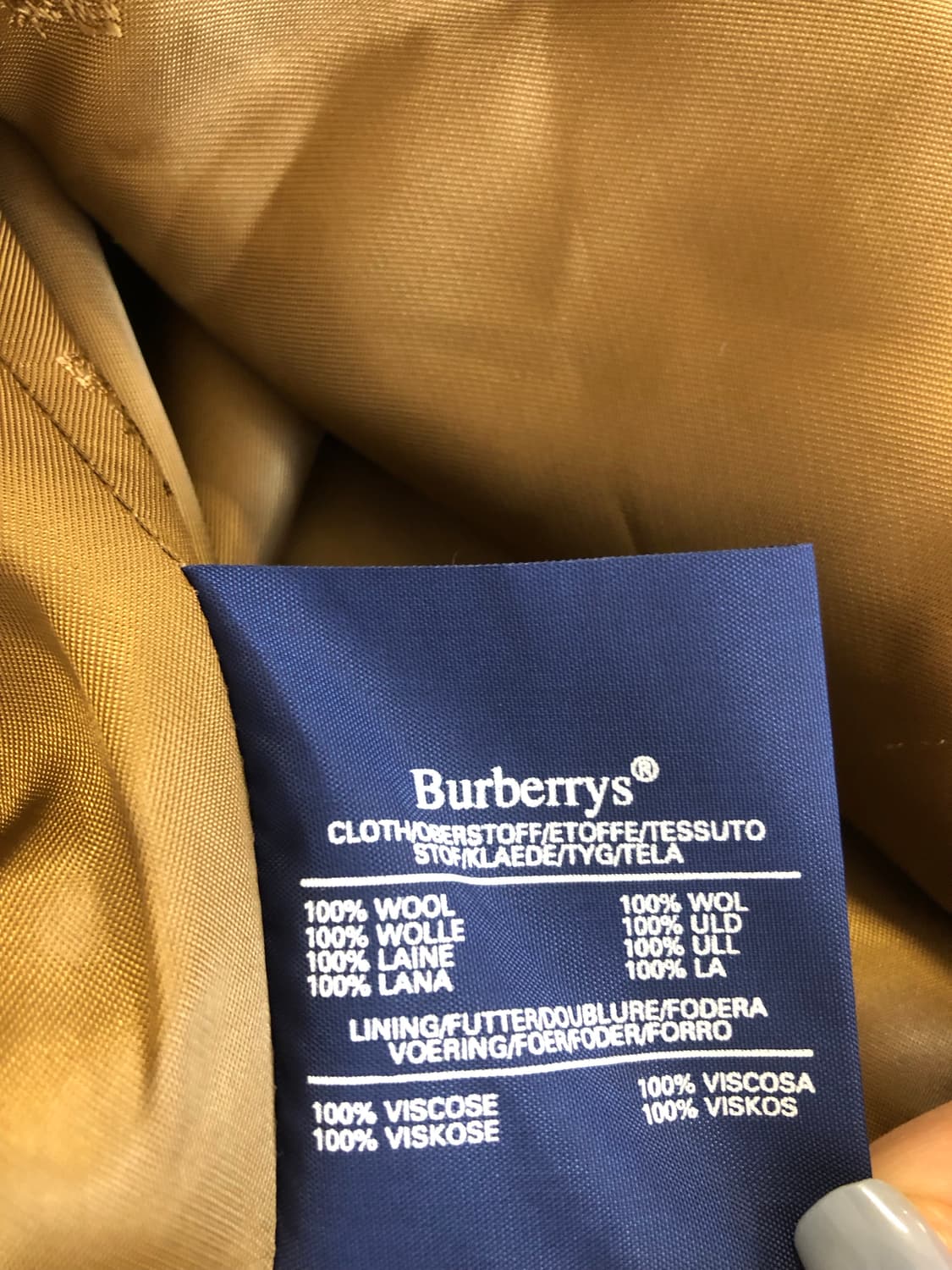 Berberry 버버리 아카이브 금장 울 블레이저 자켓 상품이미지10