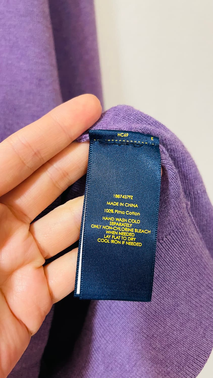 폴로 랄프로렌 피마코튼 브이넥 니트 M(175/96A) 실착 3회 상품이미지5