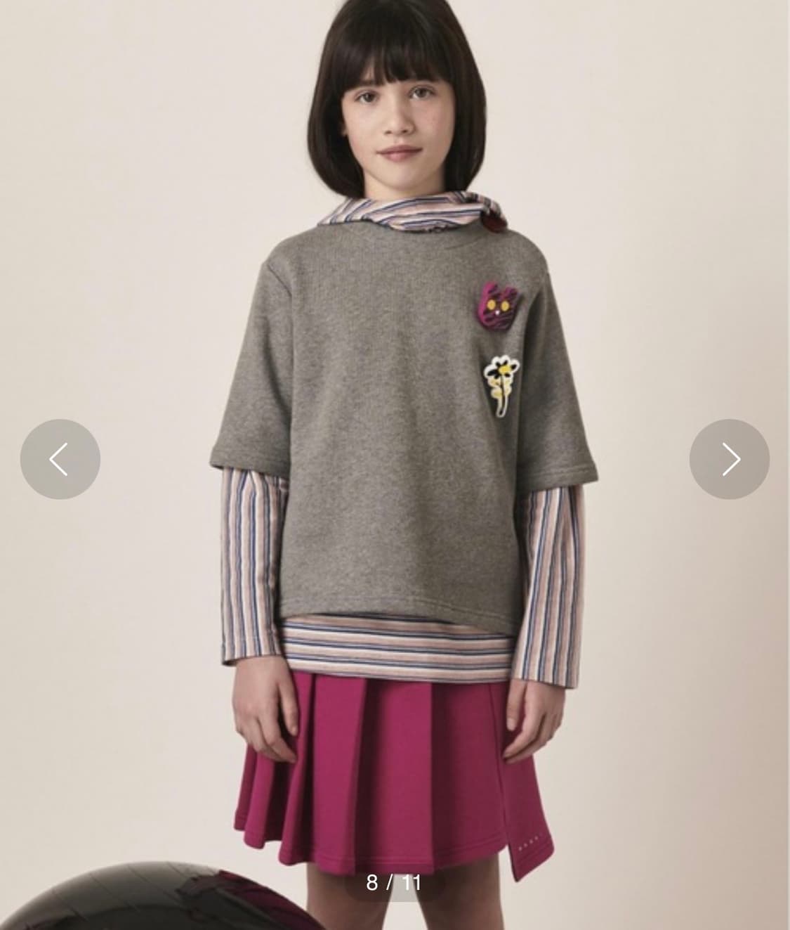 (새상품) 마르니 키즈 스트라이프 후디 - 10Y 상품이미지3