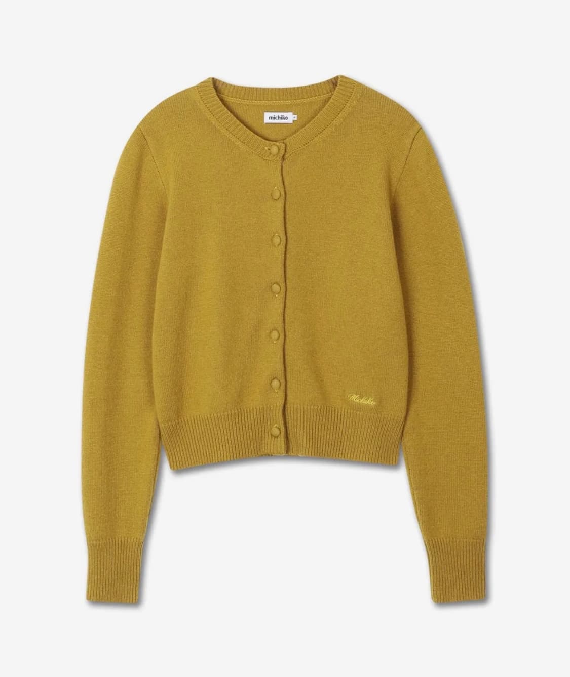 미치코런던 메리노 울 니트 가디건 올리브 상품이미지2