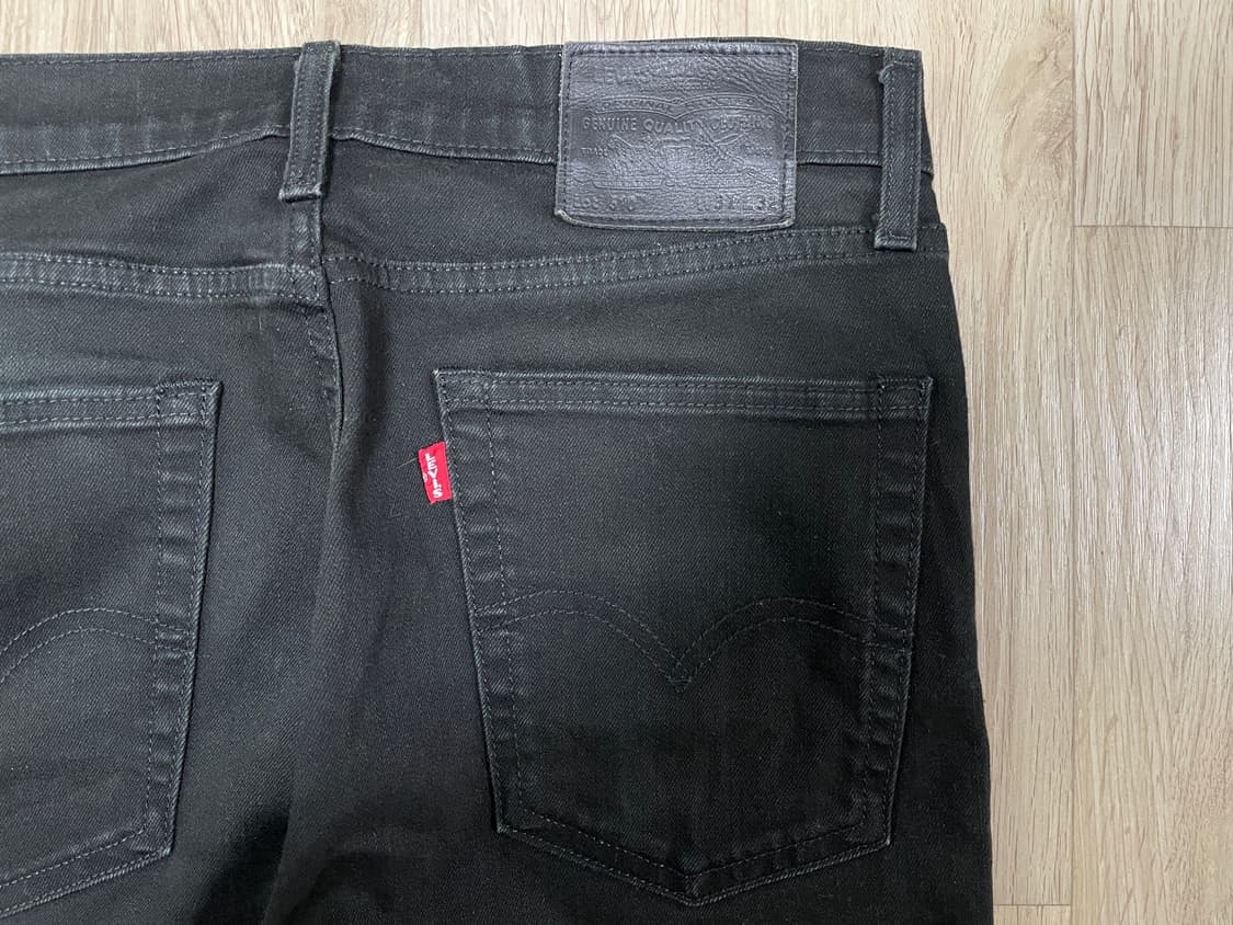 30~31) 리바이스 매장판 빅E 프리미엄 510 슬림핏 블랙진 데님팬츠 상품이미지9