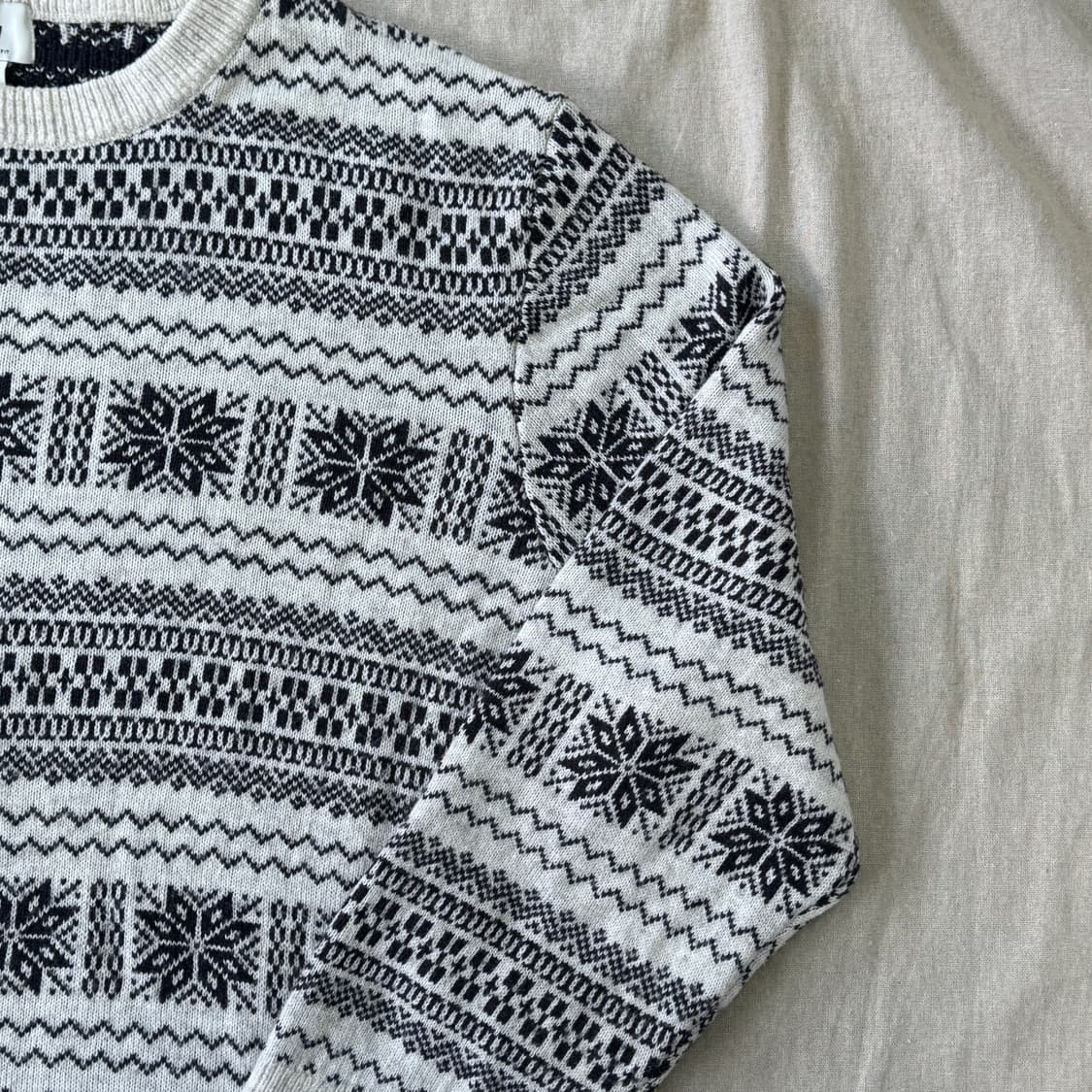 H&M 눈꽃 니트 XXL 상품이미지2