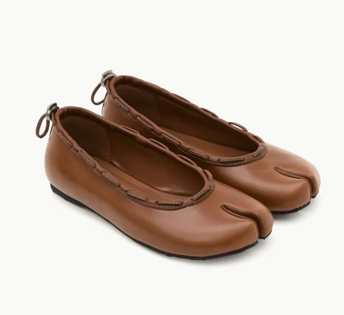 (새상품) 페이즈 타비 플랫 슈즈 브라운 230  상품이미지1