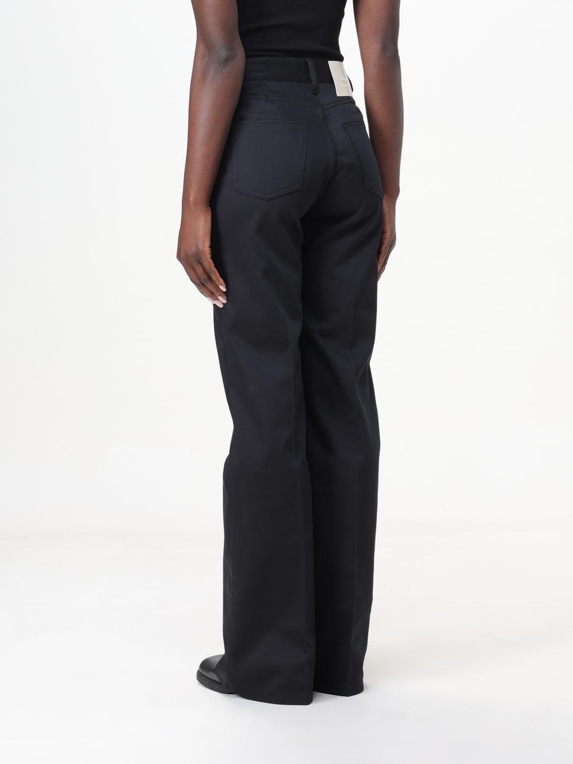 (정품/새상품) AMI 아미 여성 블랙 캐주얼 코튼 팬츠 상품이미지6