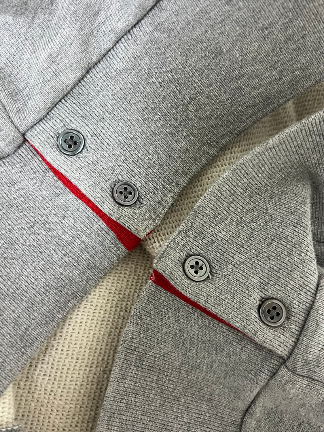 [정품] 4 톰브라운 백삼선 후드집업 그레이 상품이미지6