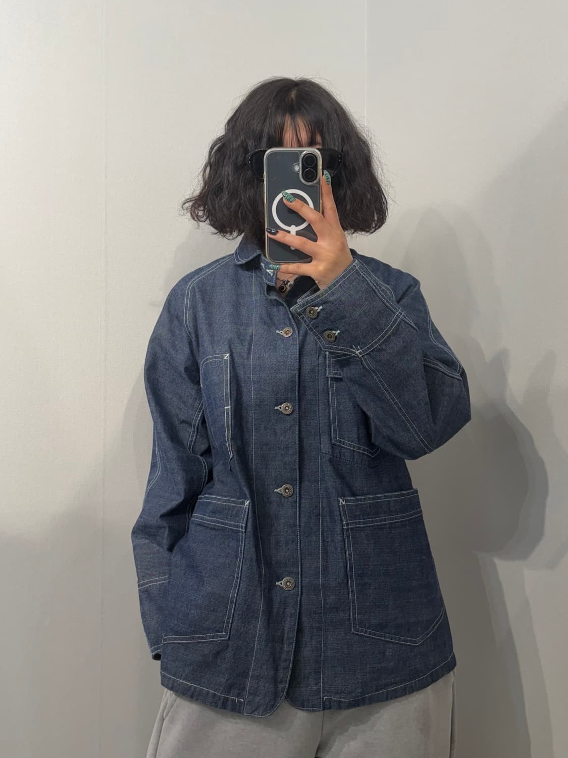 M 프리즘웍스 샴브레이 빈티지 생지 데님 재킷   상품이미지1