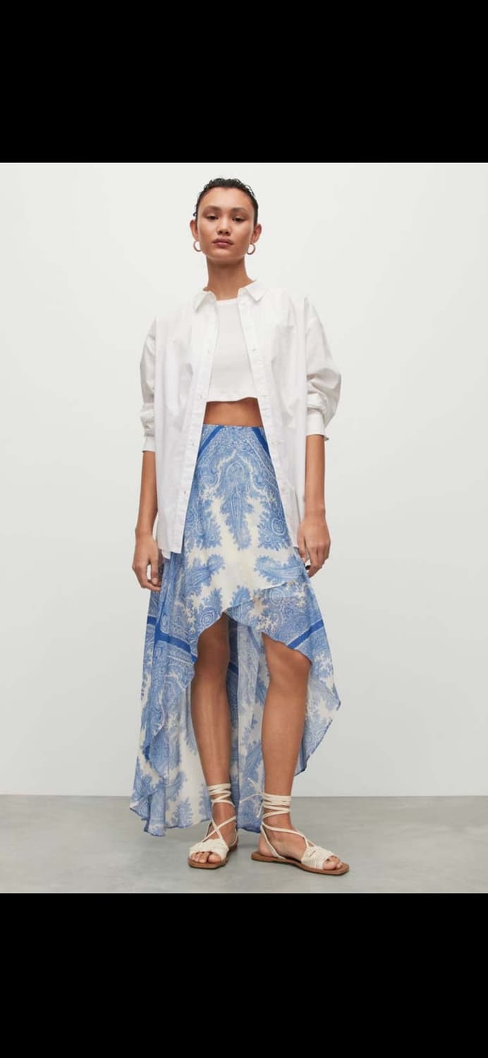 올세인츠 슬비나 라파엘라 스커트 / 언발란스 비대칭 스커트 상품이미지1