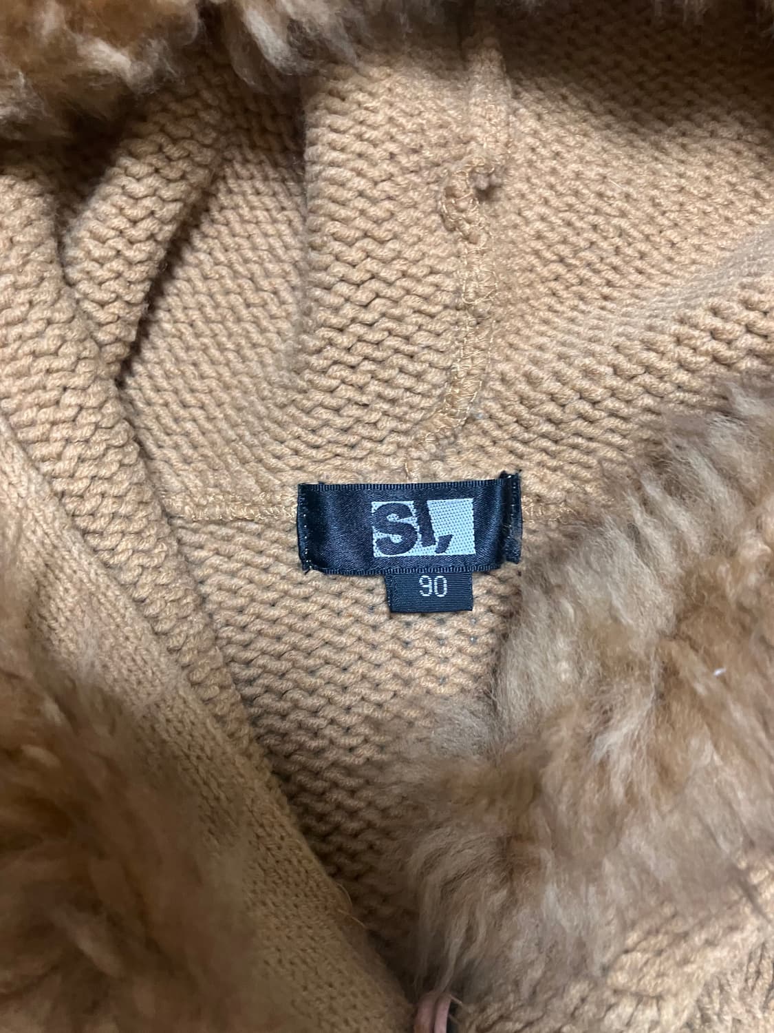 브라운 퍼 니트 떡볶이 가디건 상품이미지3