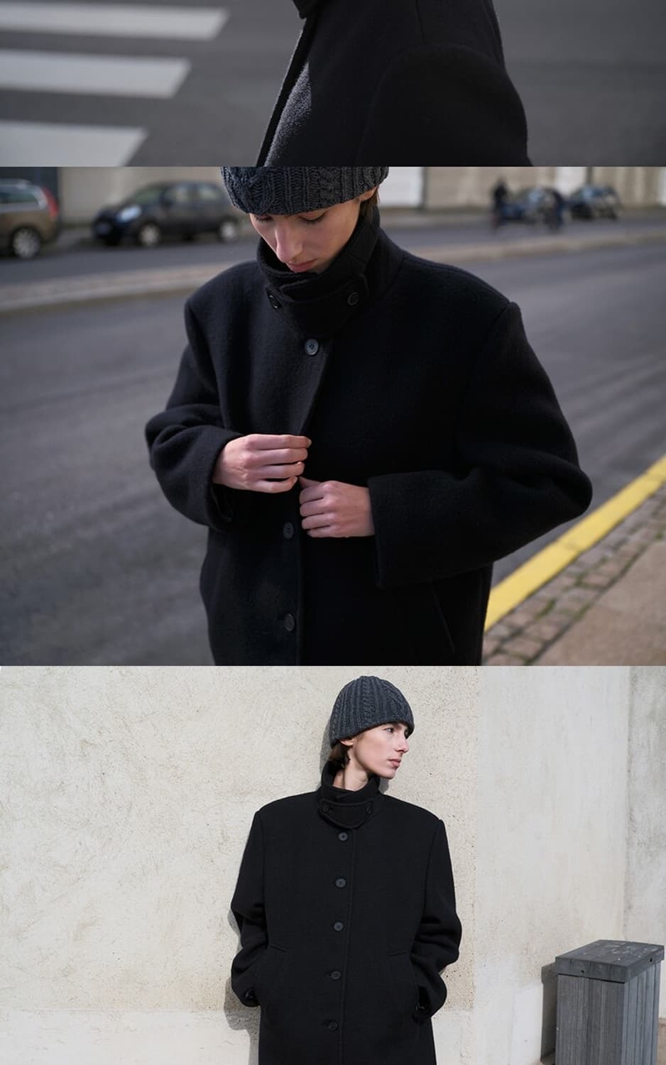 OVERSIZED SINGLE COAT (DARK NAVY) 상품이미지7