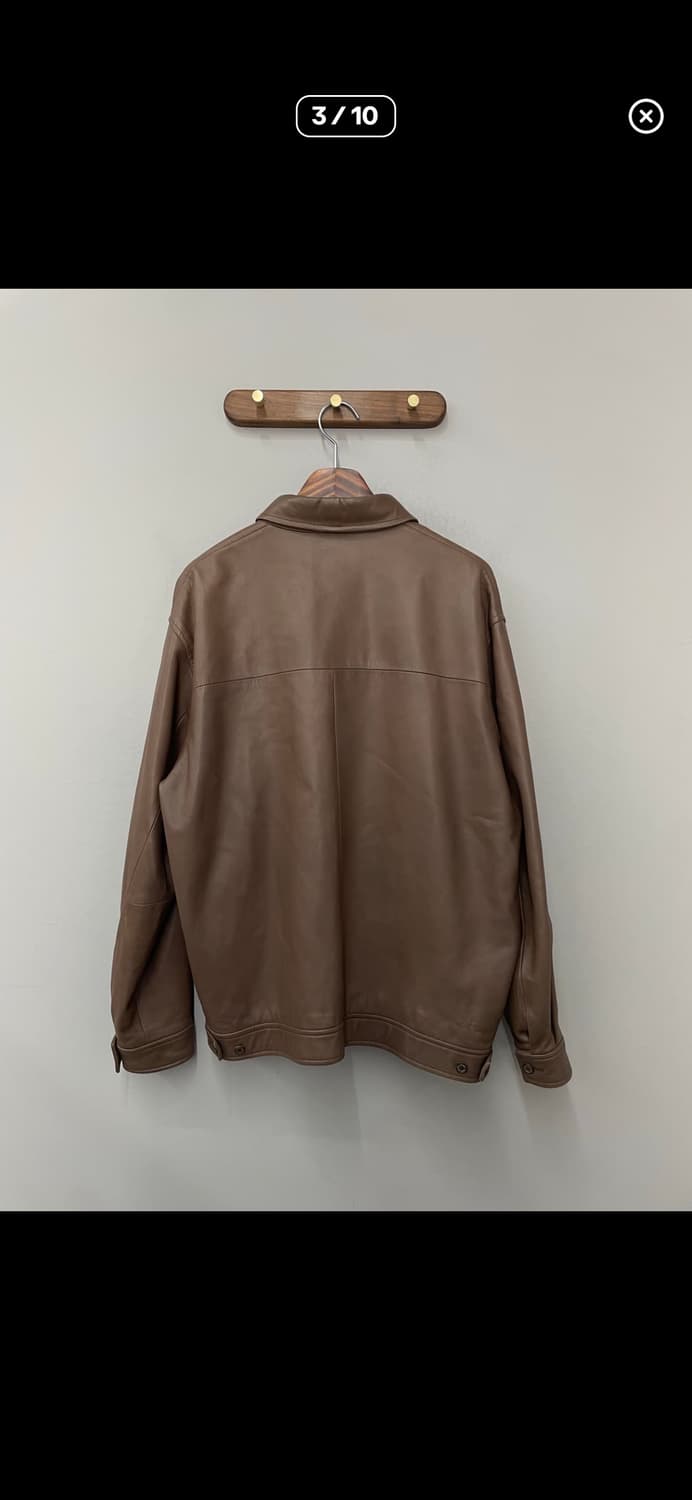 폴로 랄프로렌 브라운 레더자켓 A3790 상품이미지3