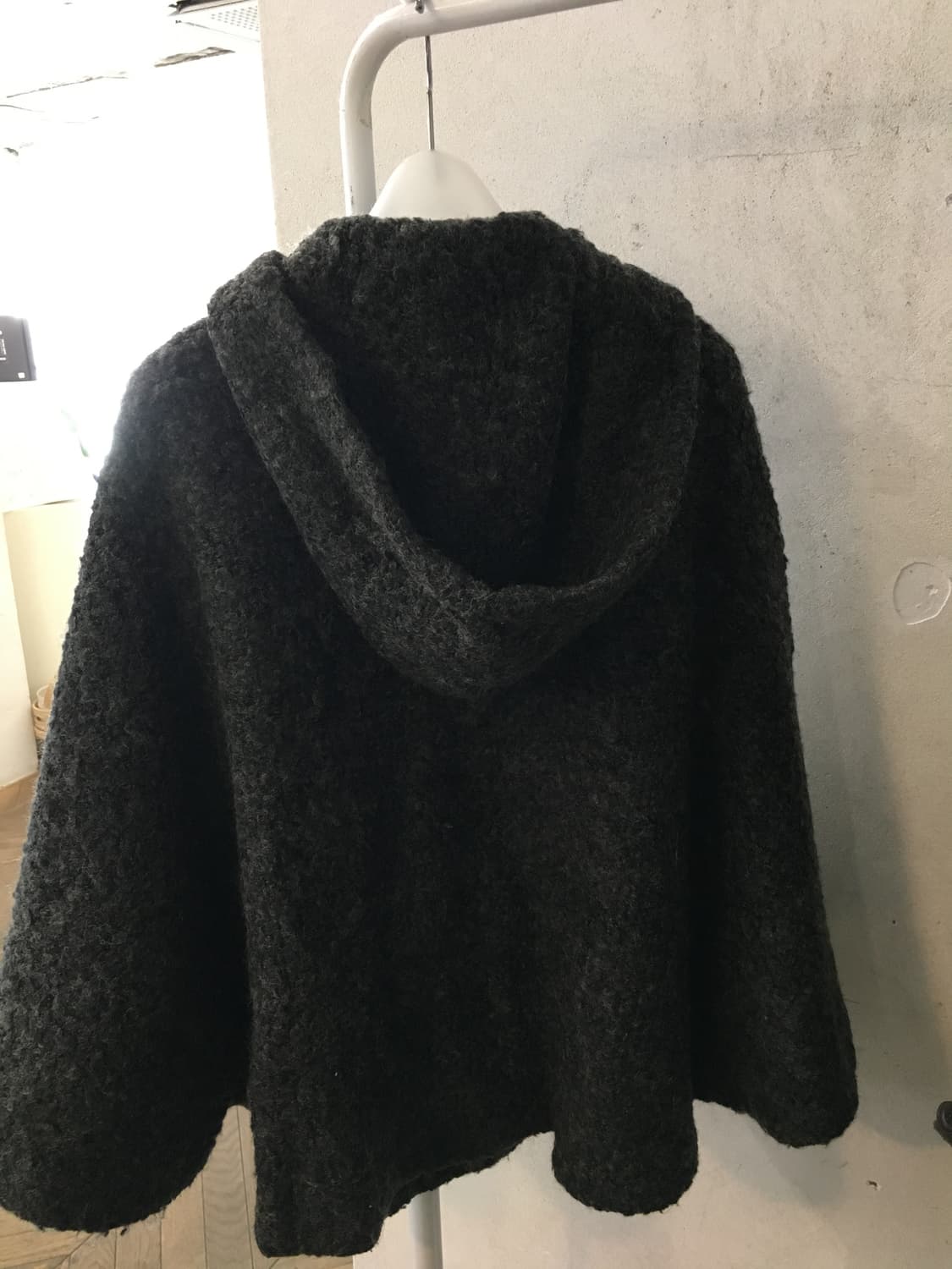 빈티지 케이프 떡볶이 코트 후드 하프코트 사와코 상품이미지2