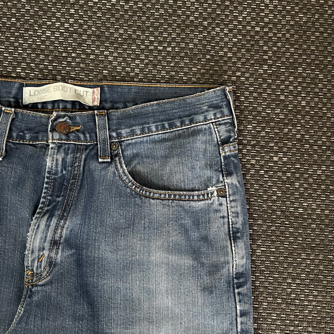 (32) 리바이스 567 32x34 루즈 부츠컷 중청 데님팬츠 상품이미지3