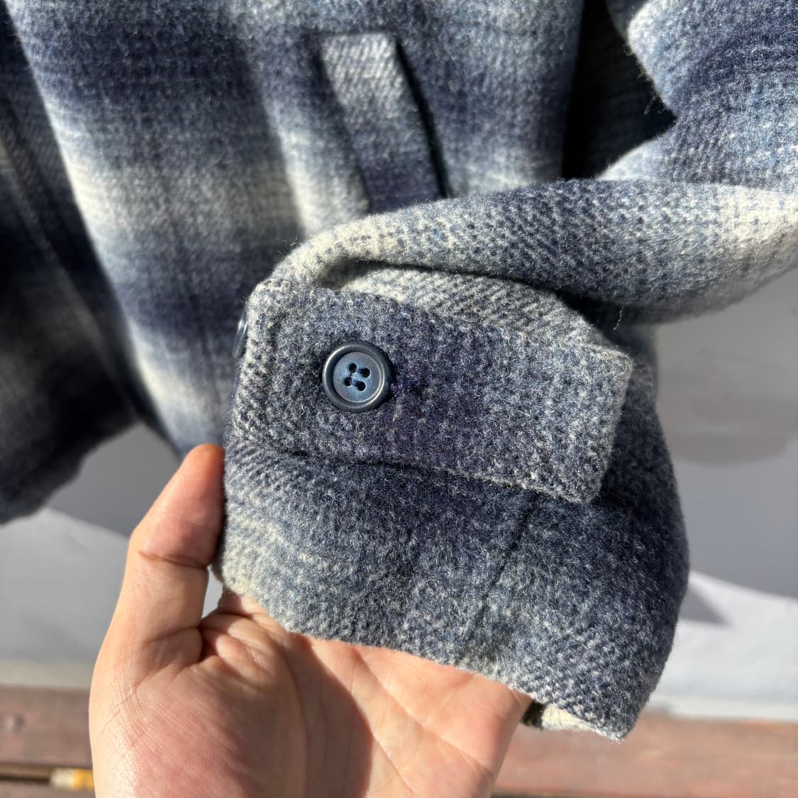 BOBSON 체크 패턴 일제 울 자켓 상품이미지7