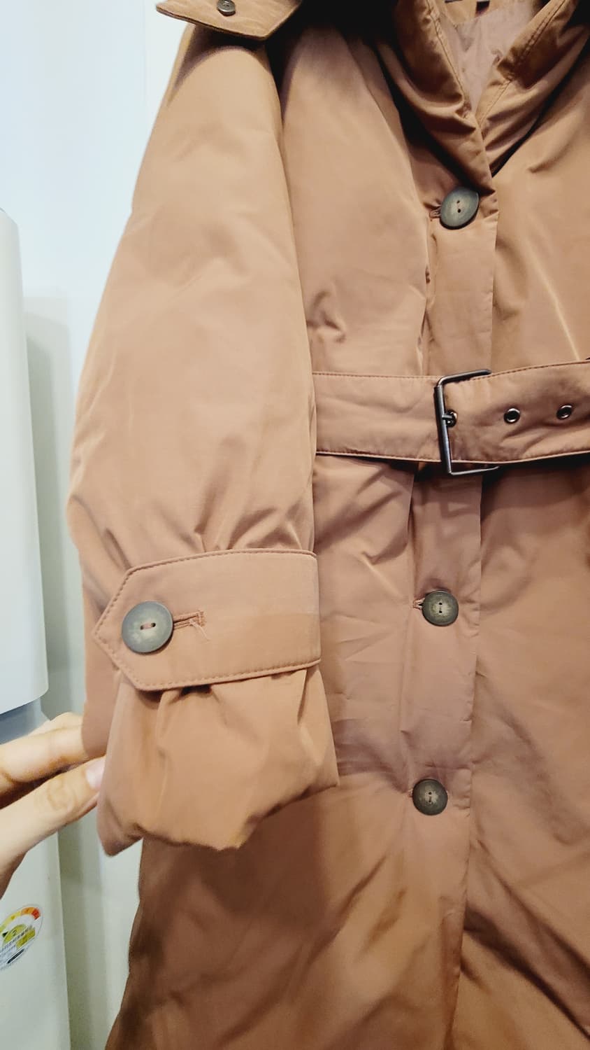 아이젤 트렌치 구스롱패딩 상품이미지2