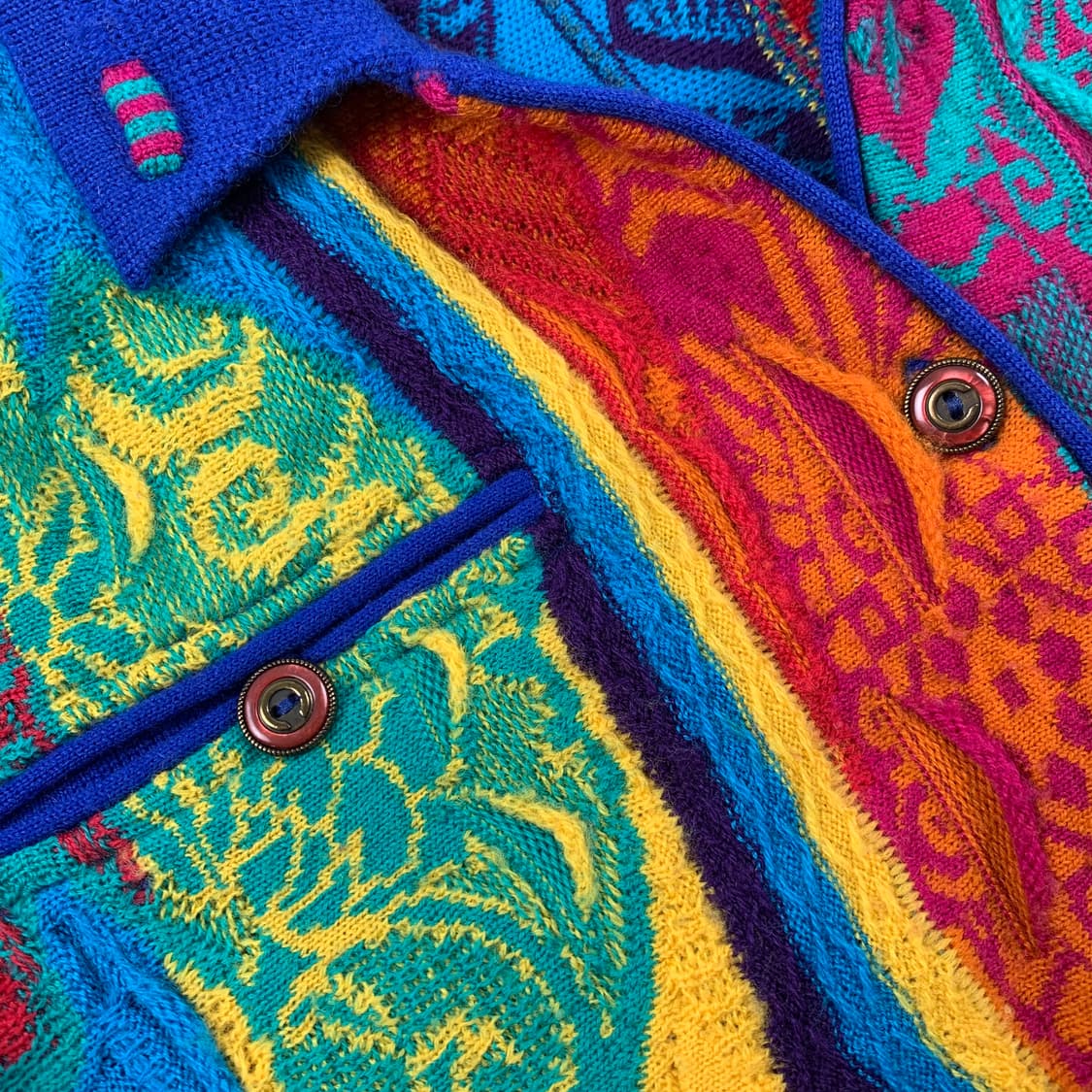 쿠지 핸드메이드 케이블 니트 셔츠형 가디건 상품이미지3