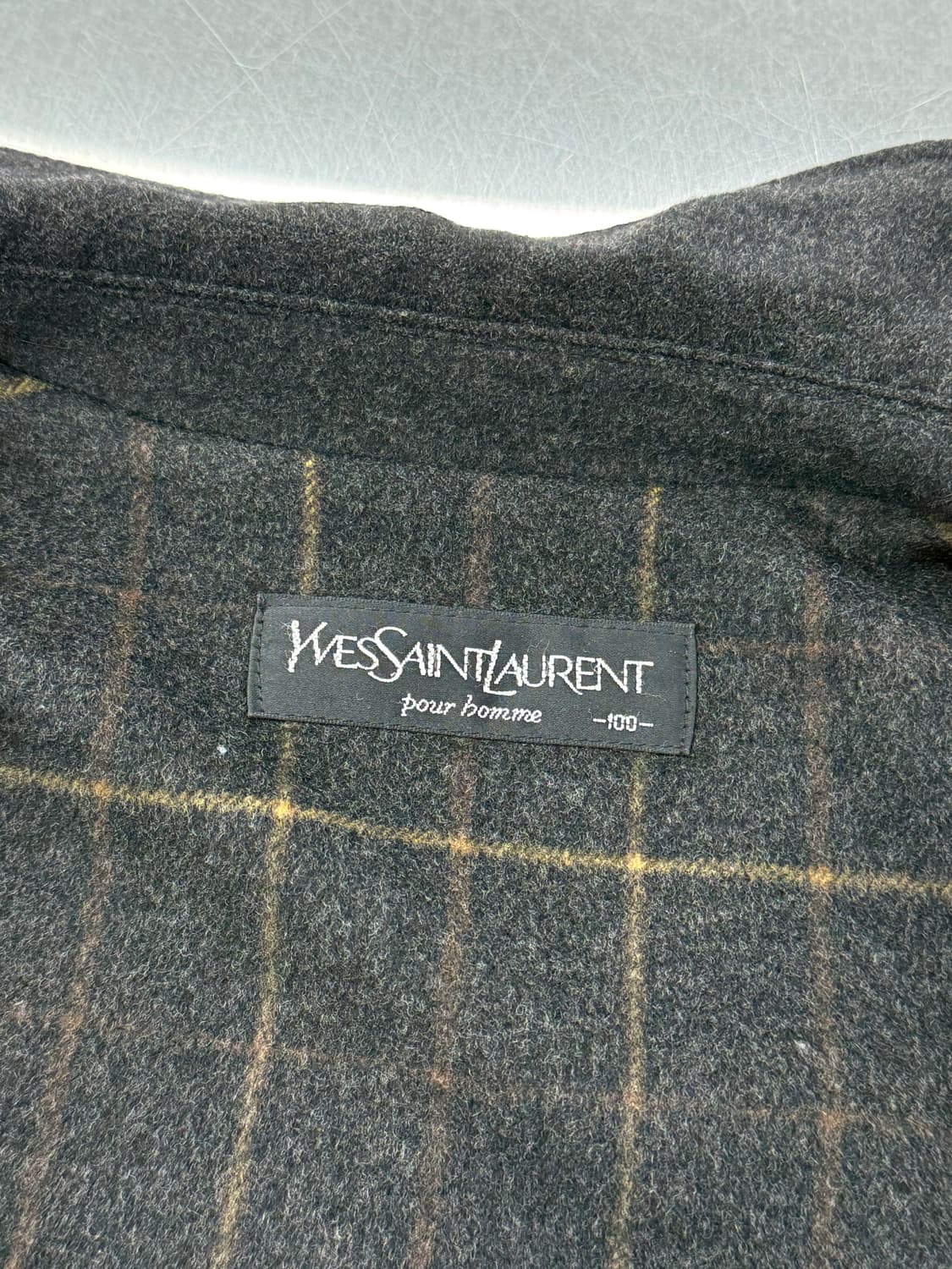 이브 생로랑 뿌르 옴므 다크 그레이 을 블루종 자켓 상품이미지8