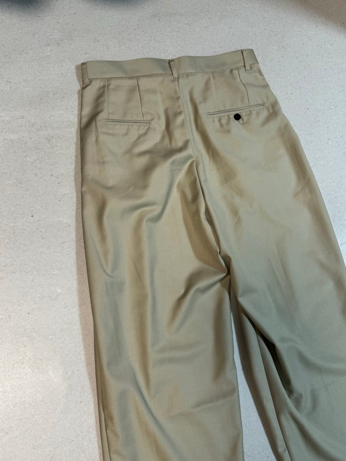 로드 존 그레이 투턱 와이드 슬랙스 베이지 M 상품이미지4