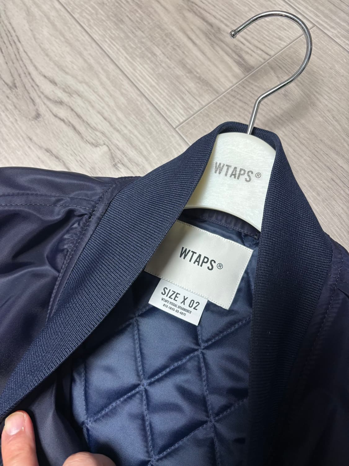 [2] 더블탭스 팀자켓 네이비 21aw 상품이미지4