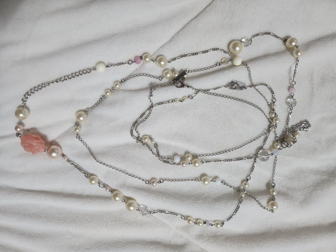 안나수이 진주 꽃 목걸이 상품이미지3