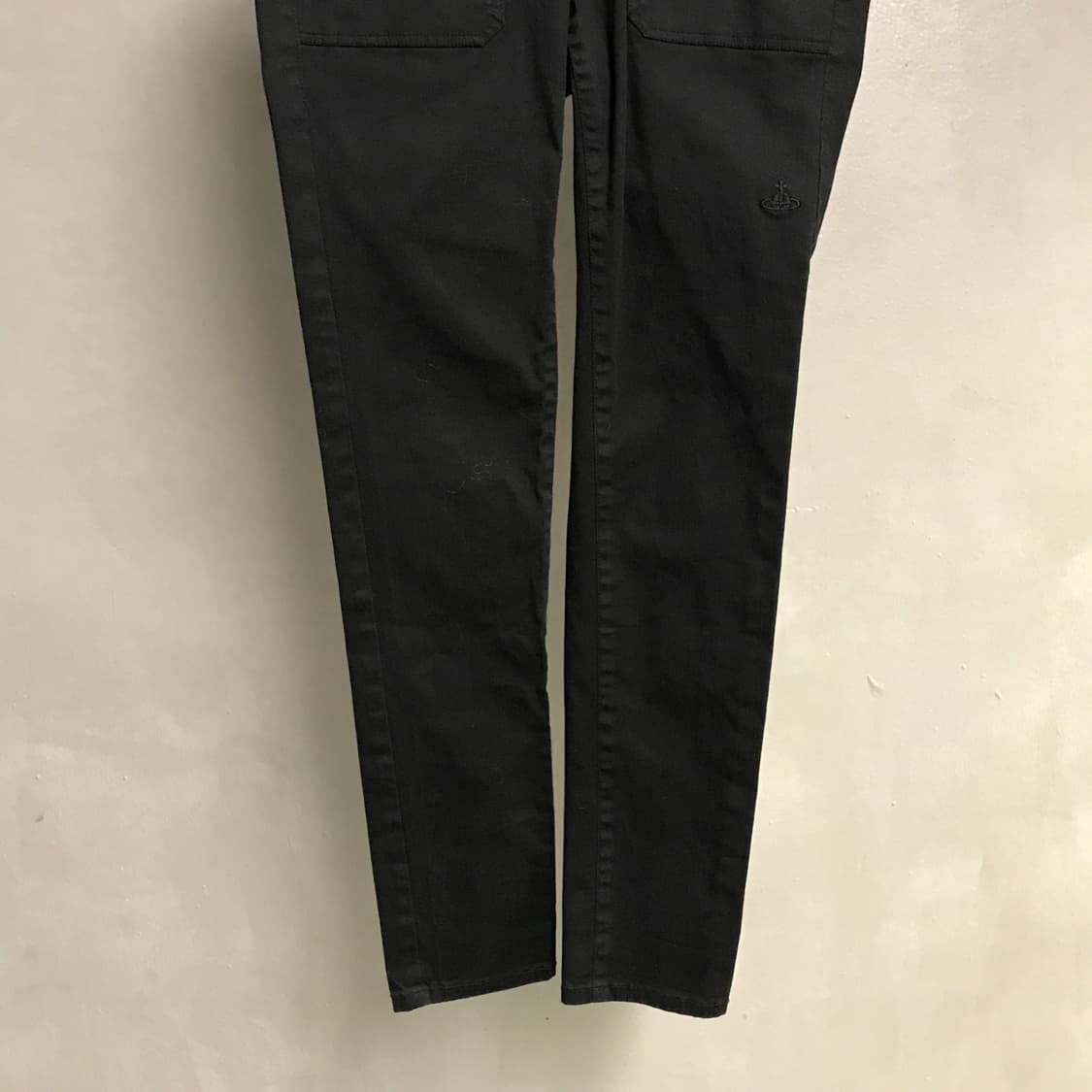 비비안웨스트우드 코튼 팬츠 블랙 40 상품이미지3