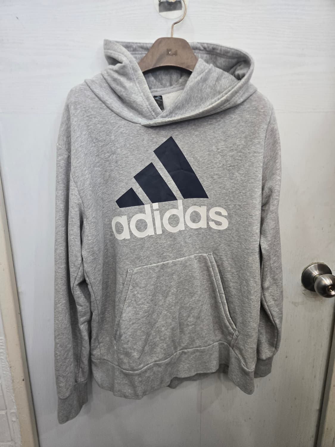 105,XL)) adidas 아디다스 후드티셔츠! 그레이 색상! 상품이미지1