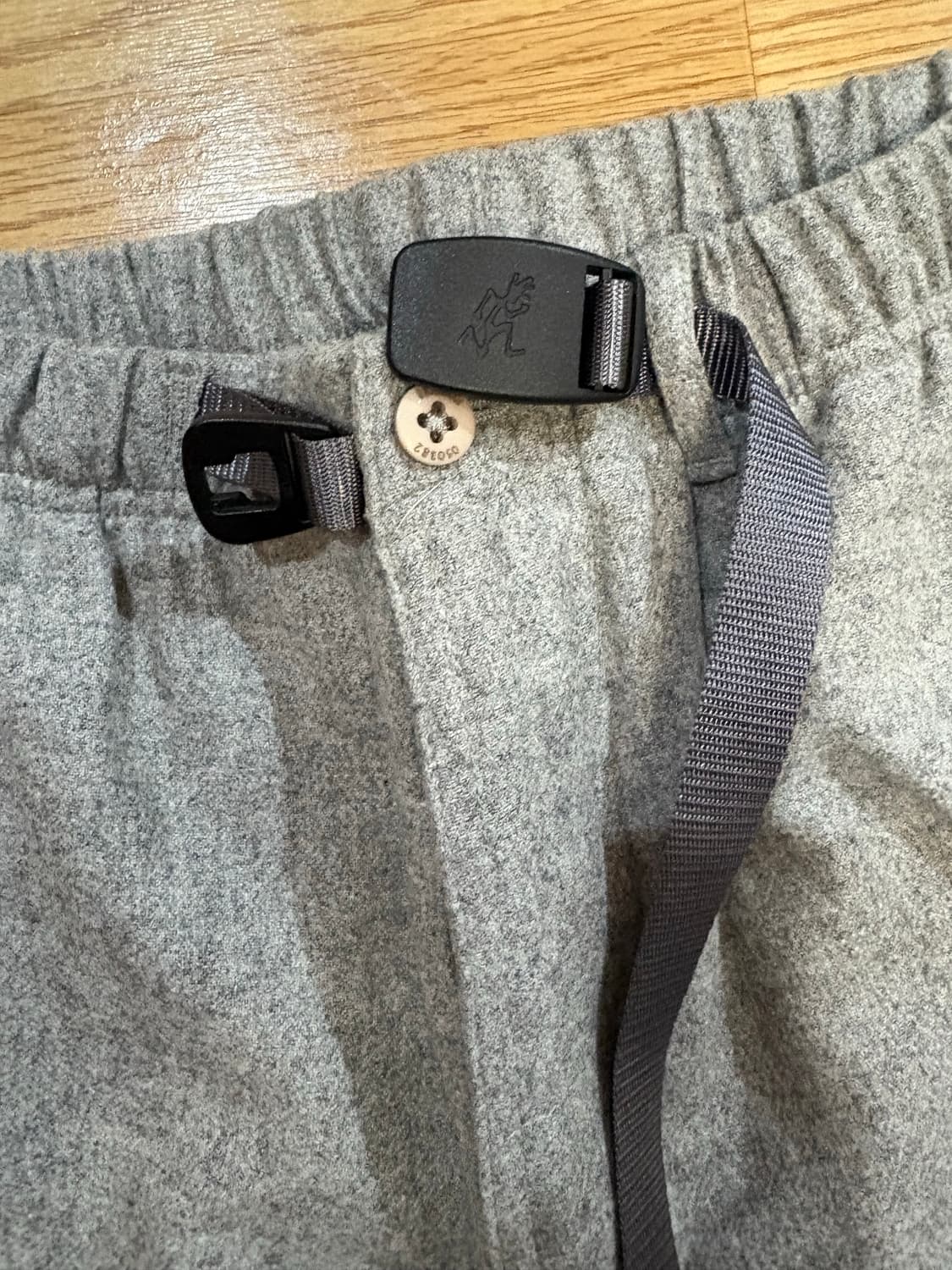 그라미치 그레이 벨티드 울 플리스 팬츠 xl 상품이미지3