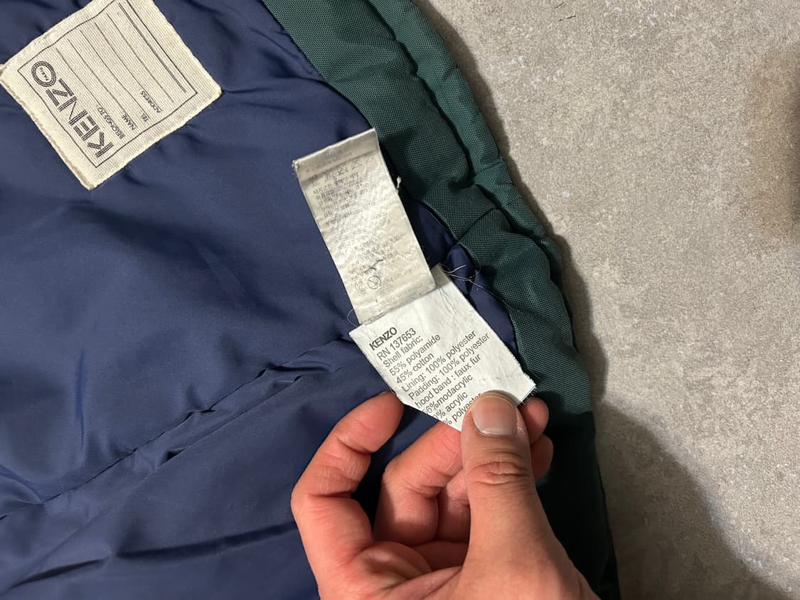 겐조  주니어  다크 그린컬러 빈티지  패딩 점퍼  14Y  상품이미지10