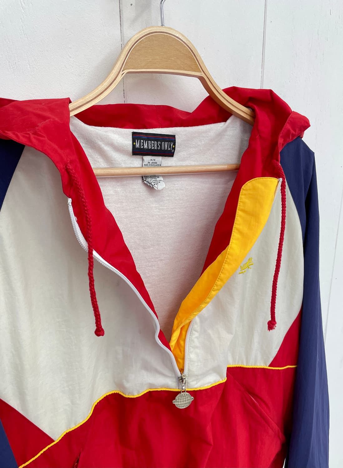 90s 멤버스온리 올드스쿨 컬러블록 아노락 바람막이 상품이미지4